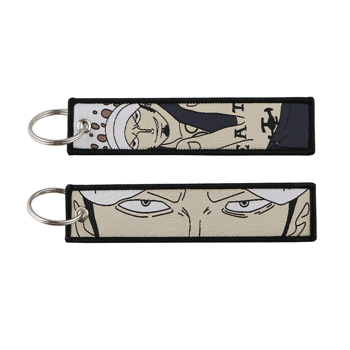 One Piece Luffy Woven Label Keychain, Zoro Cartoon Keychain, Bag Pendant Accessory,018