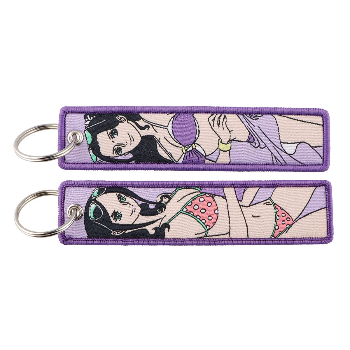 One Piece Luffy Woven Label Keychain, Zoro Cartoon Keychain, Bag Pendant Accessory,018