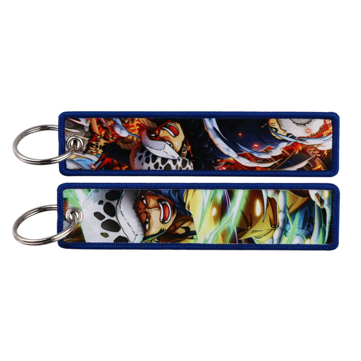 One Piece Luffy Woven Label Keychain, Zoro Cartoon Keychain, Bag Pendant Accessory,018