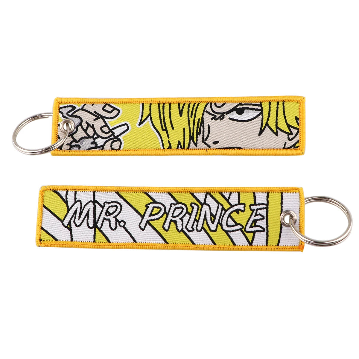 One Piece Luffy Woven Label Keychain, Zoro Cartoon Keychain, Bag Pendant Accessory,018