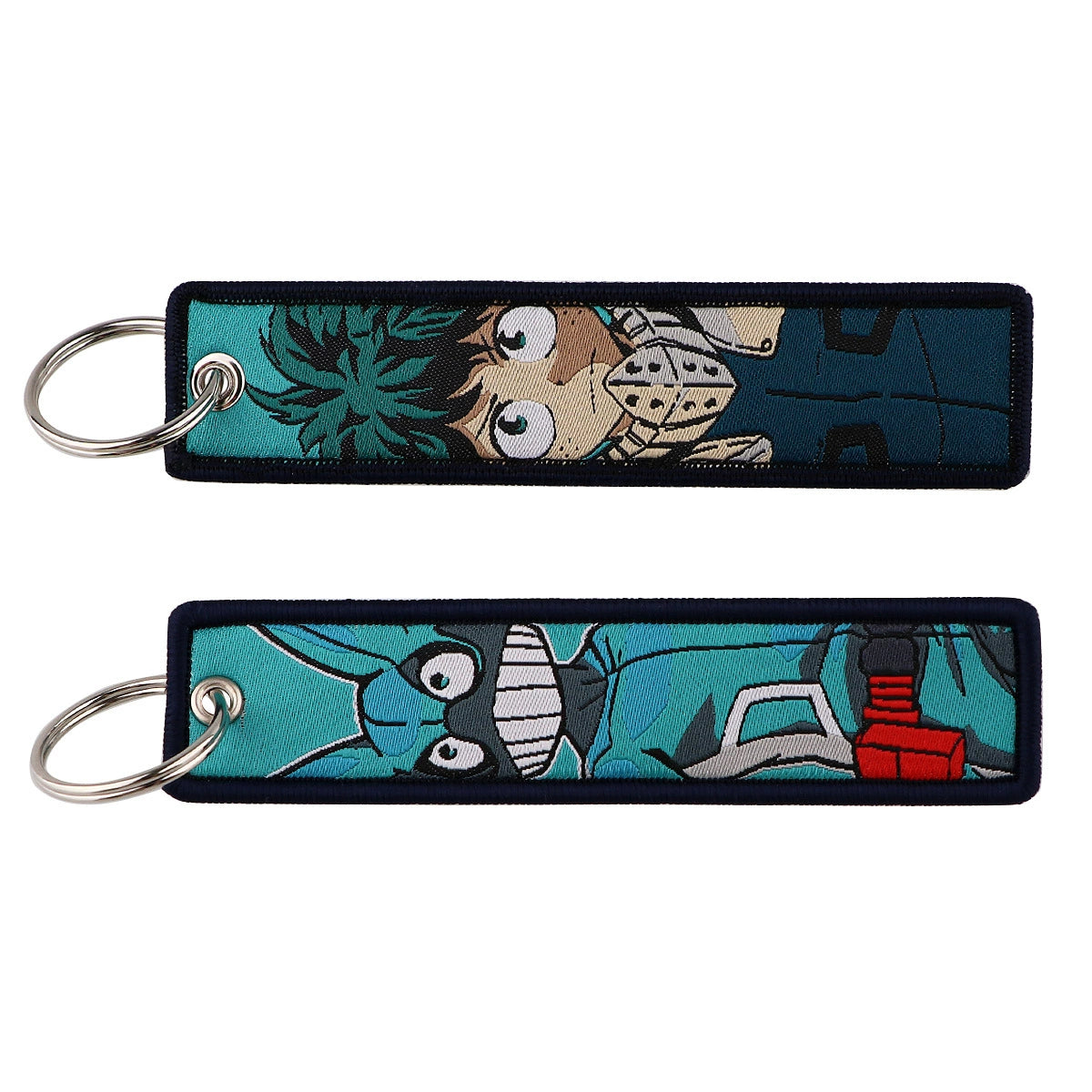 My Hero Academia Woven Keychain Lanyard – Anime Fabric Strap for School,Office & Daily Use,021