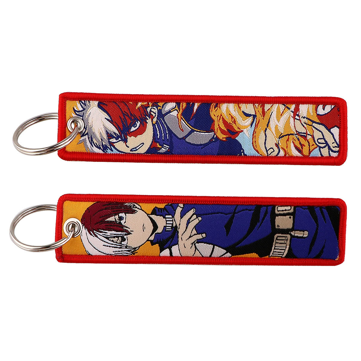 My Hero Academia Woven Keychain Lanyard – Anime Fabric Strap for School,Office & Daily Use,021