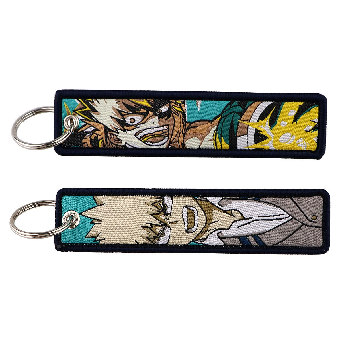 My Hero Academia Woven Keychain Lanyard – Anime Fabric Strap for School,Office & Daily Use,021