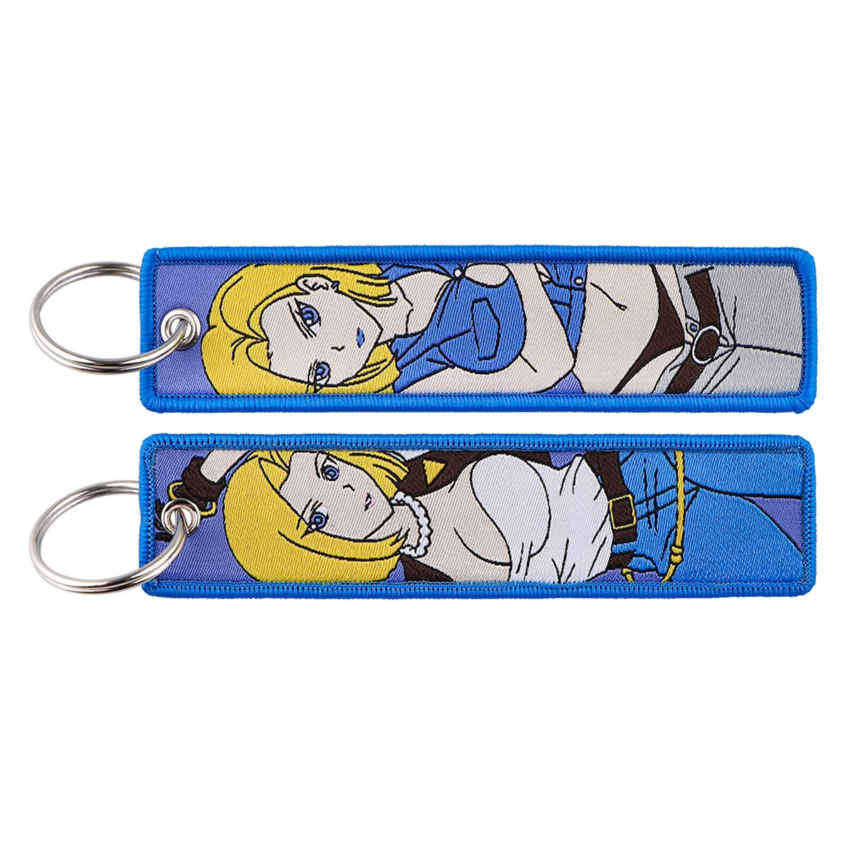 Dragon Ball Woven Keychain Lanyard - Goku & Vegeta Cartoon Character Campus Strap,Fabric Craft Pendant,022