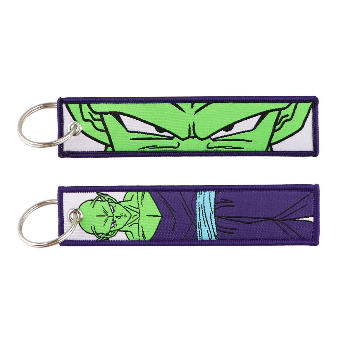 Dragon Ball Woven Keychain Lanyard - Goku & Vegeta Cartoon Character Campus Strap,Fabric Craft Pendant,022