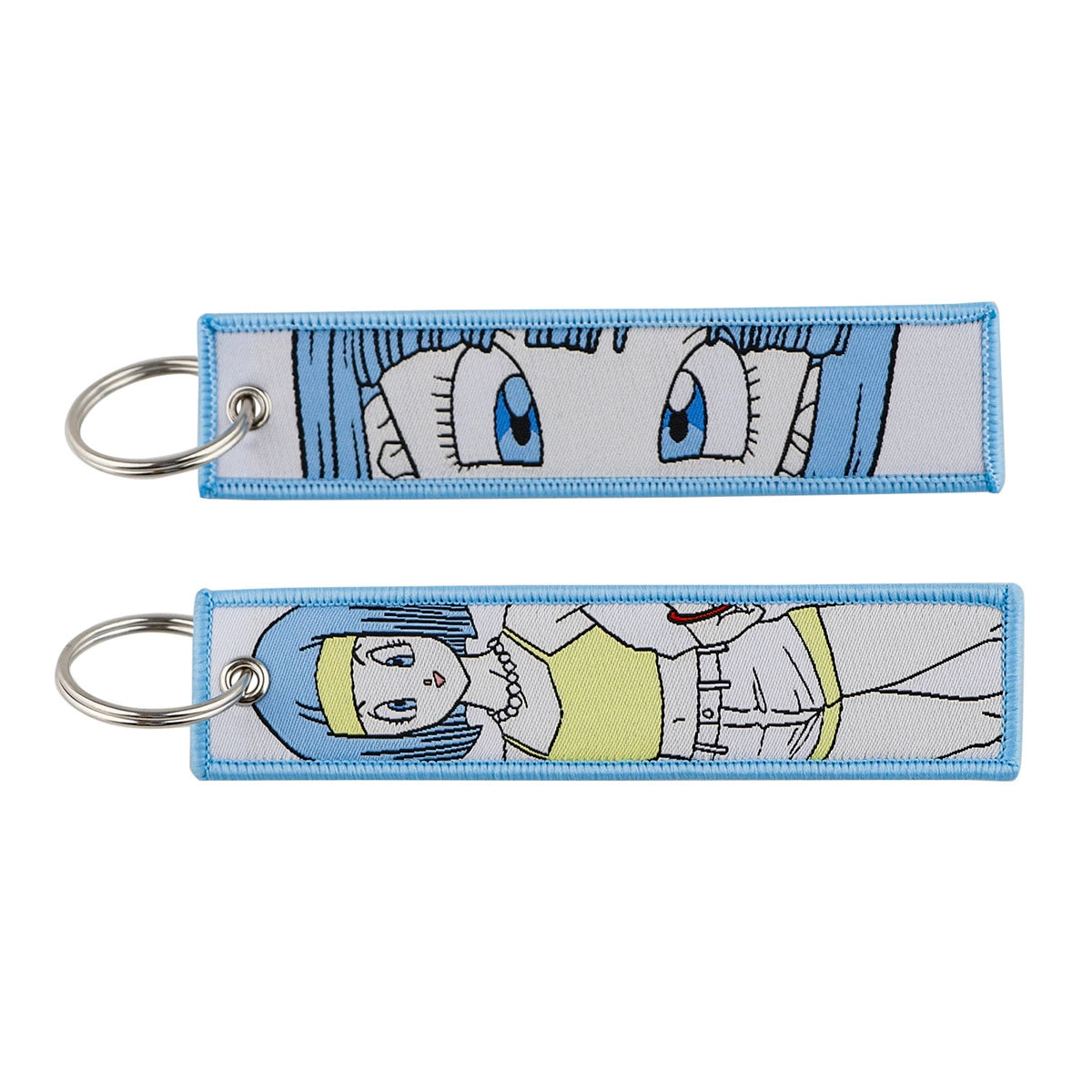 Dragon Ball Woven Keychain Lanyard - Goku & Vegeta Cartoon Character Campus Strap,Fabric Craft Pendant,022