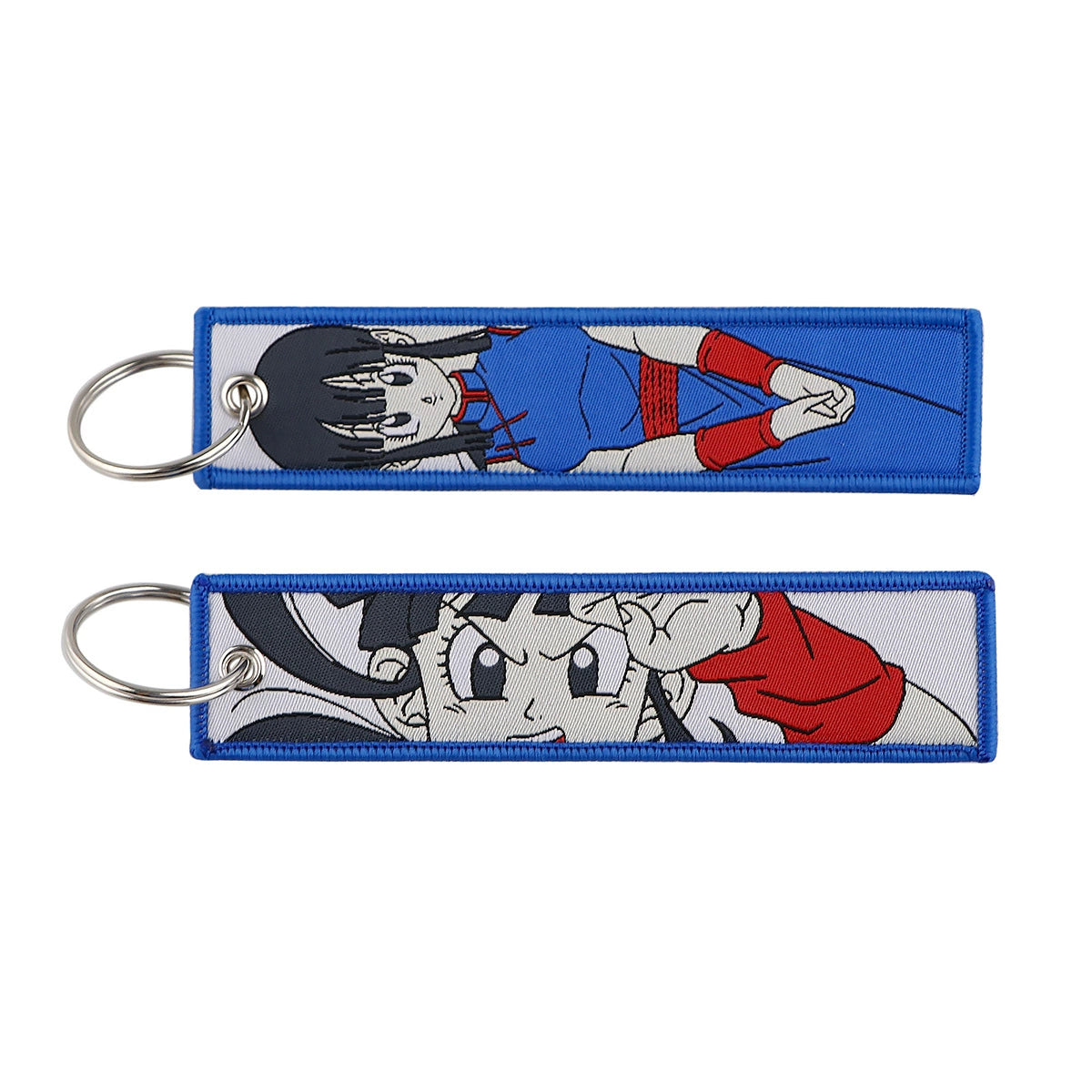 Dragon Ball Woven Keychain Lanyard - Goku & Vegeta Cartoon Character Campus Strap,Fabric Craft Pendant,022