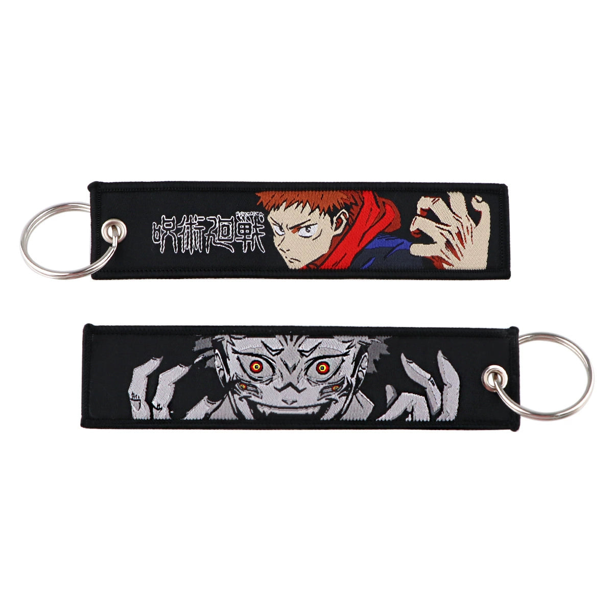 Jujutsu Kaisen Gojo Satoru Woven Lanyard Keychain – Anime Badge Holder & Fabric Strap,024