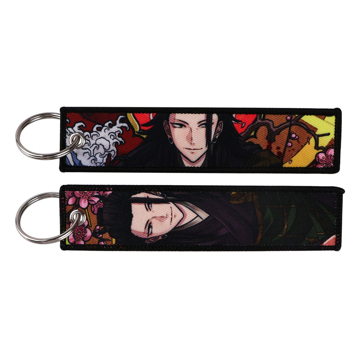 Jujutsu Kaisen Gojo Satoru Woven Lanyard Keychain – Anime Badge Holder & Fabric Strap,024