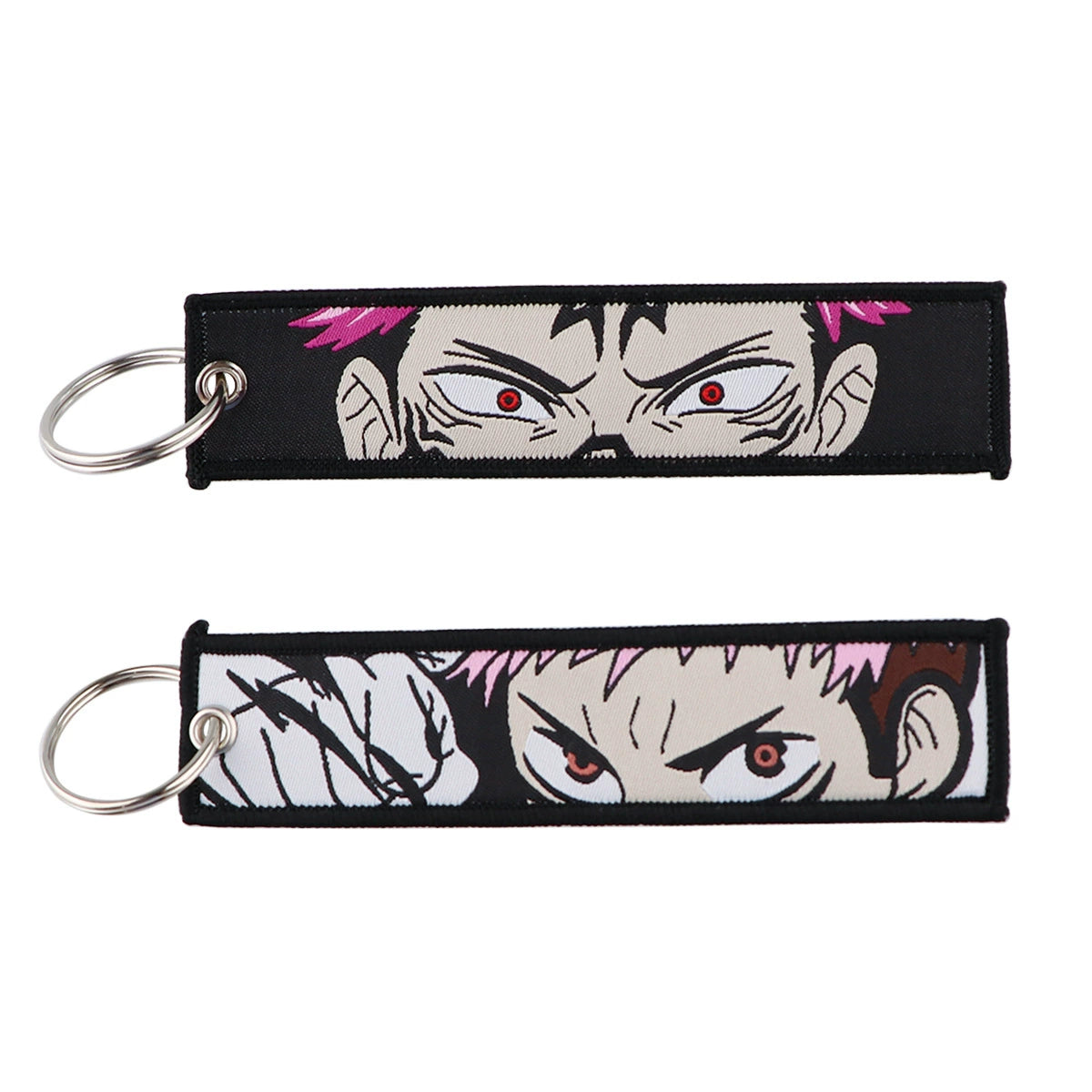 Jujutsu Kaisen Gojo Satoru Woven Lanyard Keychain – Anime Badge Holder & Fabric Strap,024