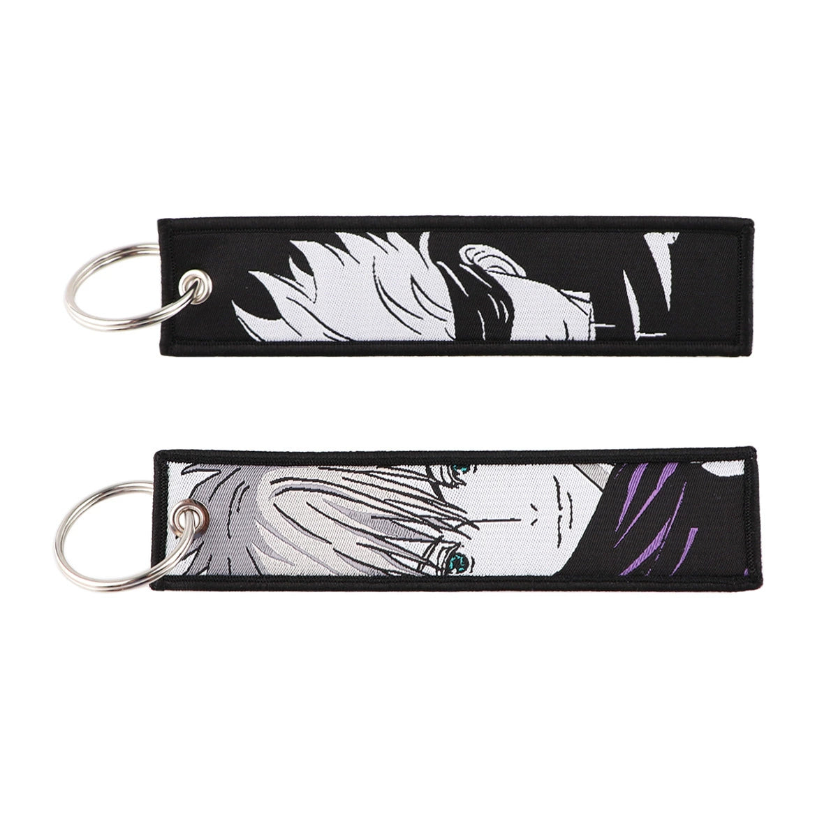 Jujutsu Kaisen Gojo Satoru Woven Lanyard Keychain – Anime Badge Holder & Fabric Strap,024