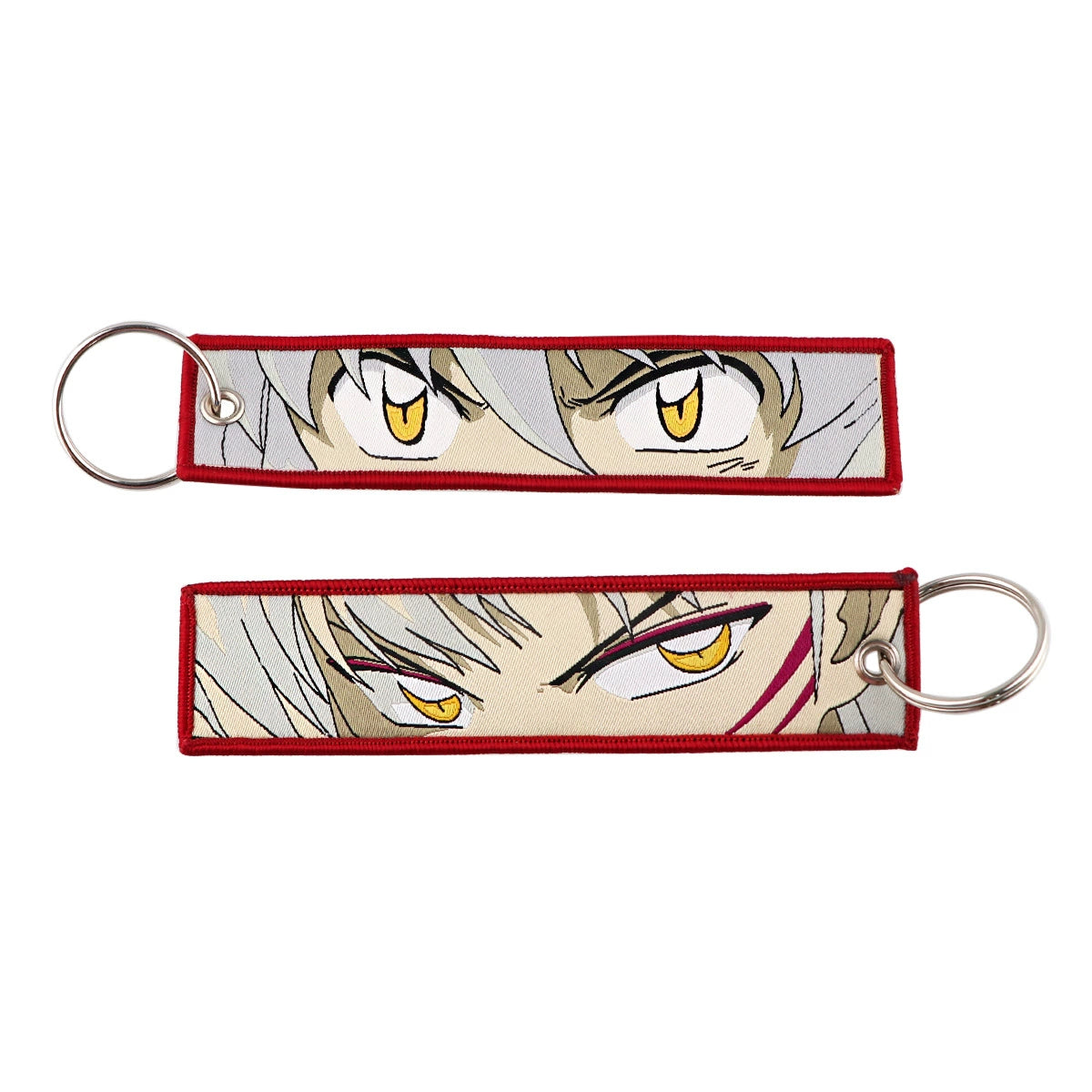 Cartoon Inuyasha Woven Keychain Strap, Ghost Gintama Pendant, Woven Fabric Key Accessories, Fullmetal Alchemist Keychain Charm,014