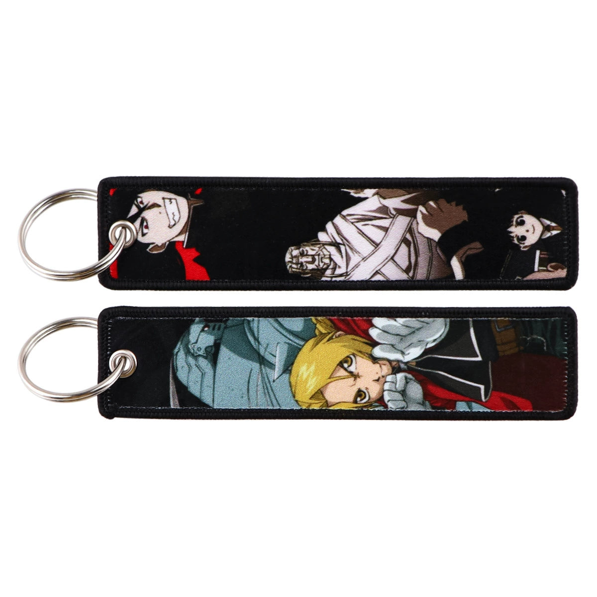 Cartoon Inuyasha Woven Keychain Strap, Ghost Gintama Pendant, Woven Fabric Key Accessories, Fullmetal Alchemist Keychain Charm,014