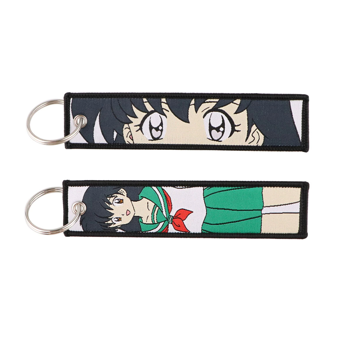 Cartoon Inuyasha Woven Keychain Strap, Ghost Gintama Pendant, Woven Fabric Key Accessories, Fullmetal Alchemist Keychain Charm,014