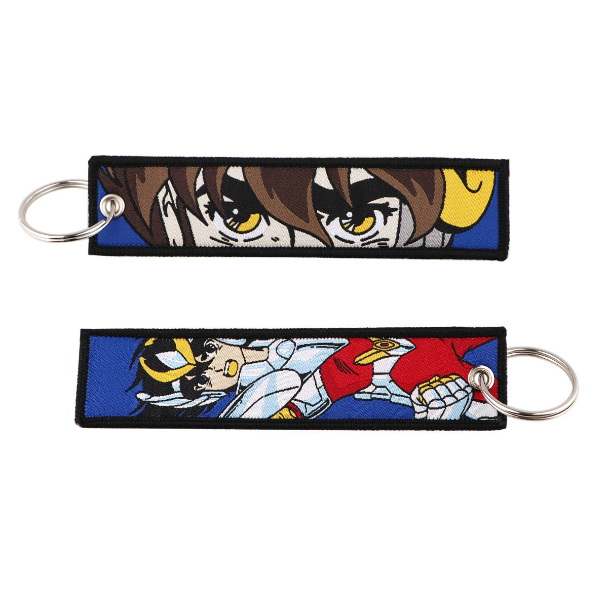 Cartoon Inuyasha Woven Keychain Strap, Ghost Gintama Pendant, Woven Fabric Key Accessories, Fullmetal Alchemist Keychain Charm,014