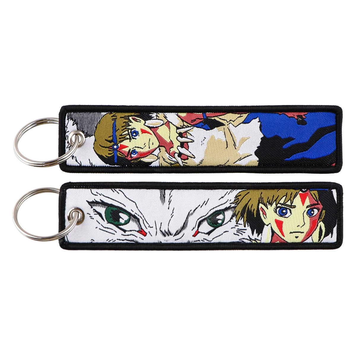 Cartoon Inuyasha Woven Keychain Strap, Ghost Gintama Pendant, Woven Fabric Key Accessories, Fullmetal Alchemist Keychain Charm,014