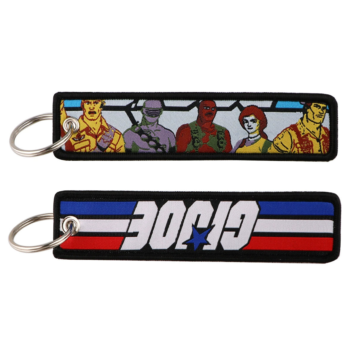 Cartoon Hero Lanyard Keychain – Woven Fabric ID Badge Holder for Students & Office Use,028