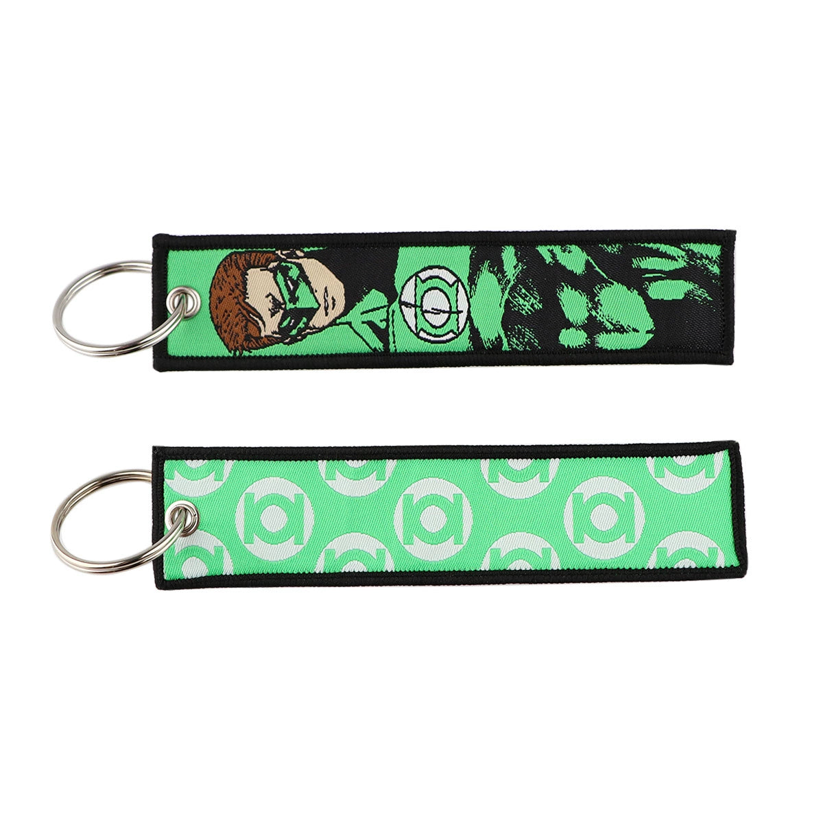 Cartoon Hero Lanyard Keychain – Woven Fabric ID Badge Holder for Students & Office Use,028