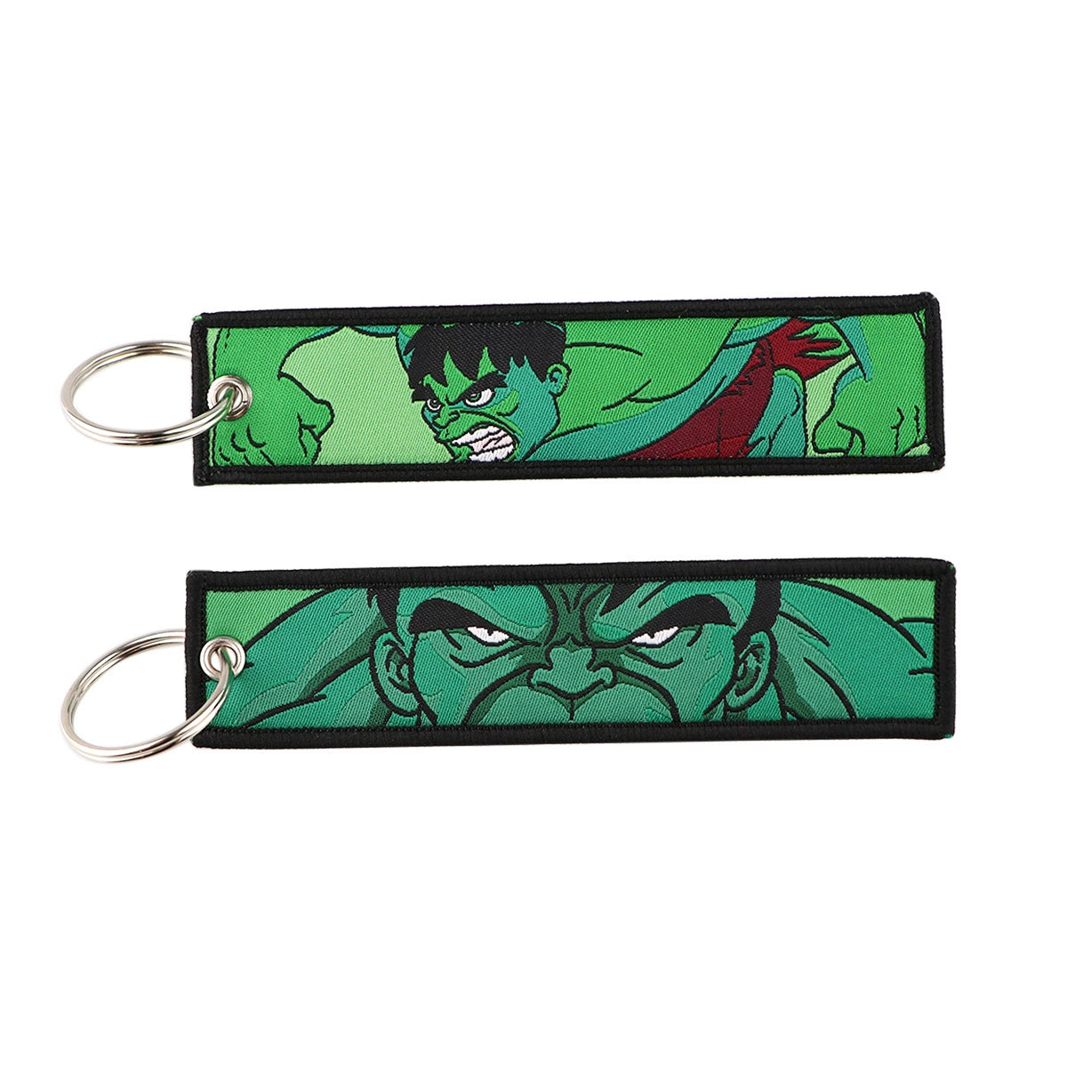 Cartoon Hero Lanyard Keychain – Woven Fabric ID Badge Holder for Students & Office Use,028