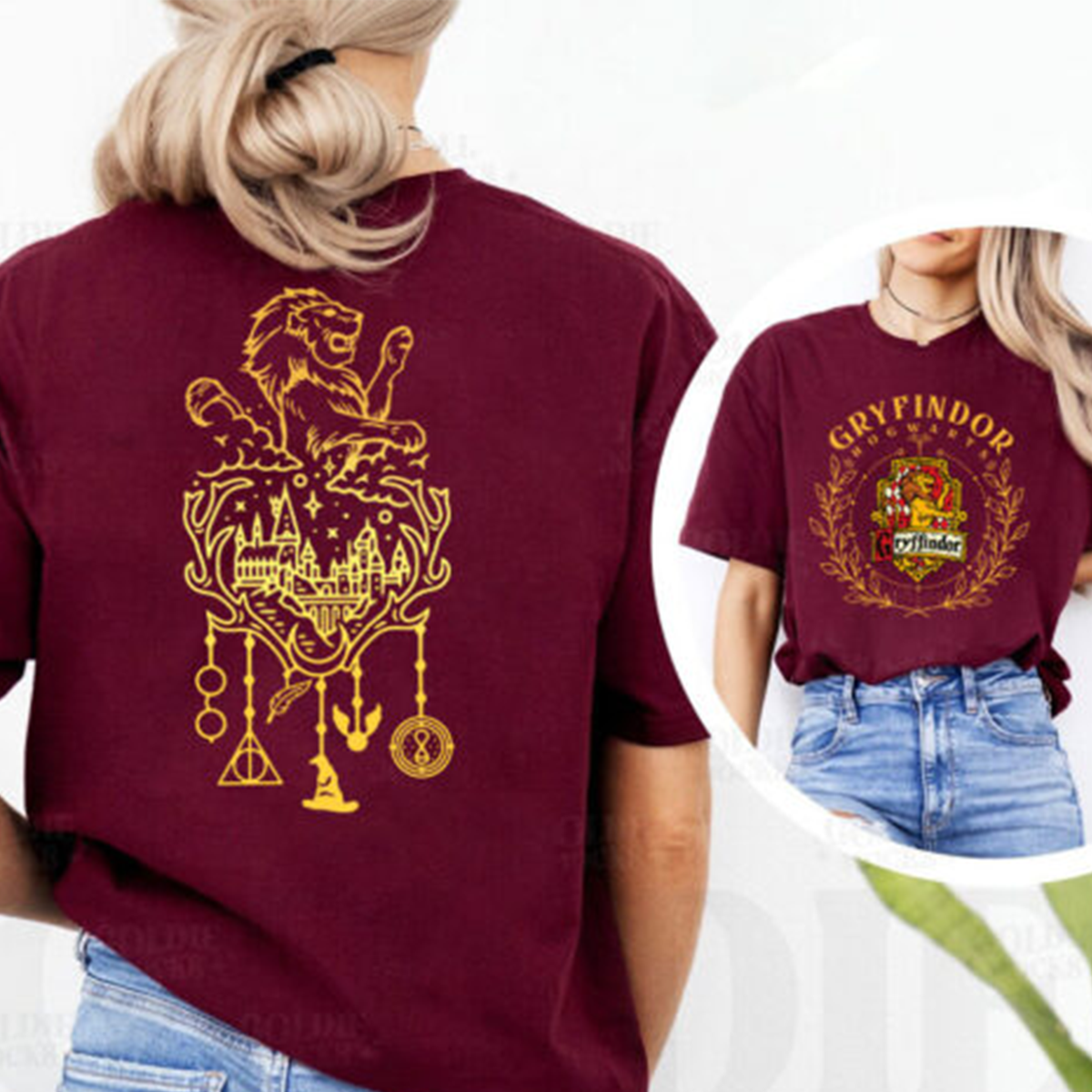 Vintage Wizard Hogwarts House Crewneck,Harry Potter Gifts For Adults,H-C-155