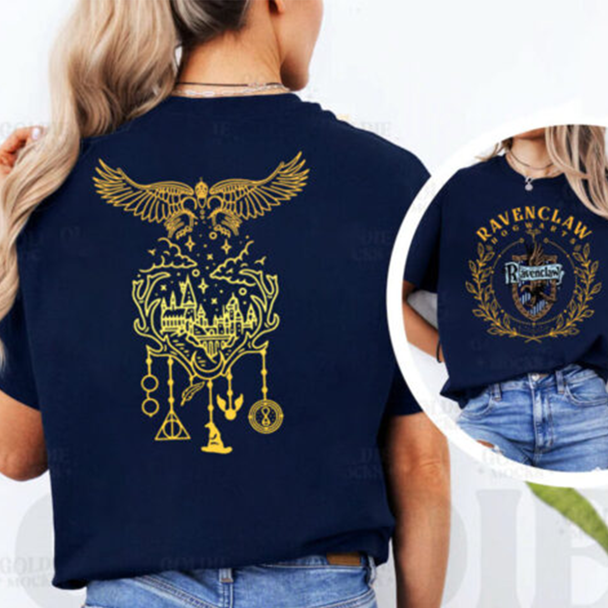 Vintage Wizard Hogwarts House Crewneck,Harry Potter Gifts For Adults,H-C-155