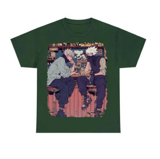 Kakashi And Gojo 1 JJK Unisex Animee T-shirt,Crewneck,Hoodie,H-C-795