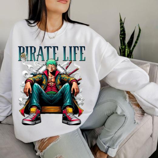 Luff Pjrate lifee Shirt Crewneck Hoodies,On3 Pjece Animee T-Shirt Gift,H-C-787