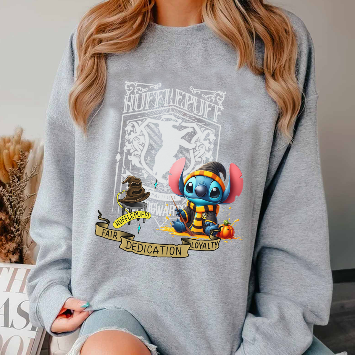 Cute Stitch×Harry Potter Hogwarts T-shirt,Crewneck,Hoodie,Gift For Halloween,H-C-566