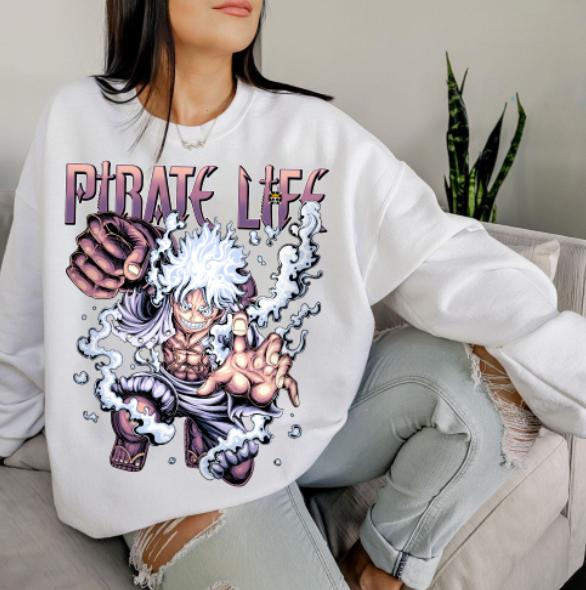 Luff Gear Pirate Life One Pjece Animee T-Shirt,Crewneck,Hoodie,H-C-900
