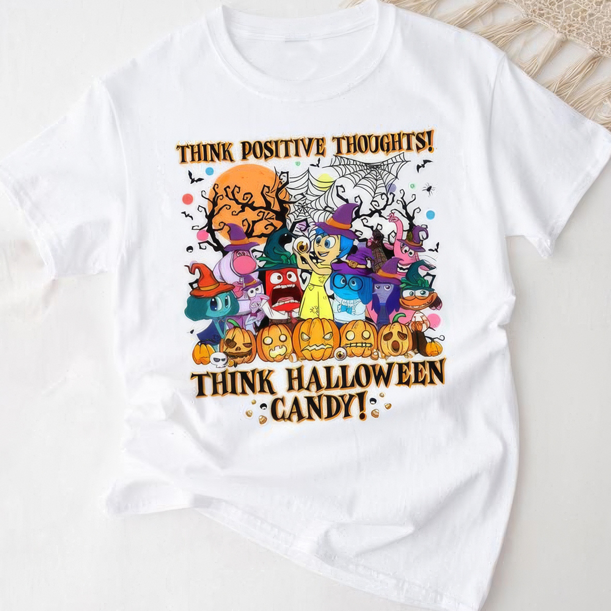 Think Halloween Candy Pumpkin Ghost Family T-Shirt,Crewneck,Hoodie,TS-C-600