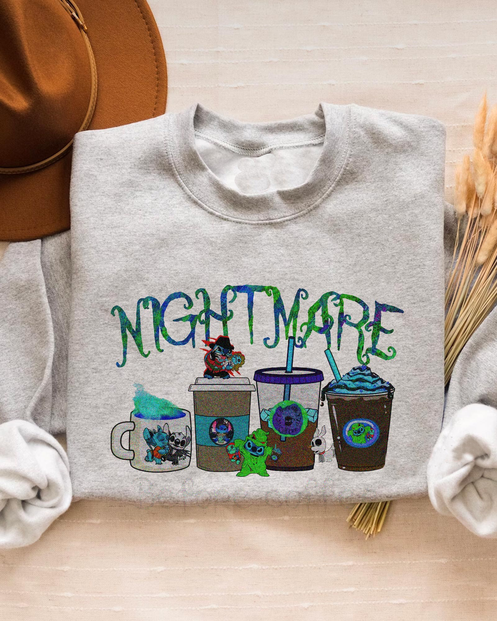 Nightmare Halloween Stitch Coffee Blend T-Shirt,Crewneck,Hoodie,H-C-132