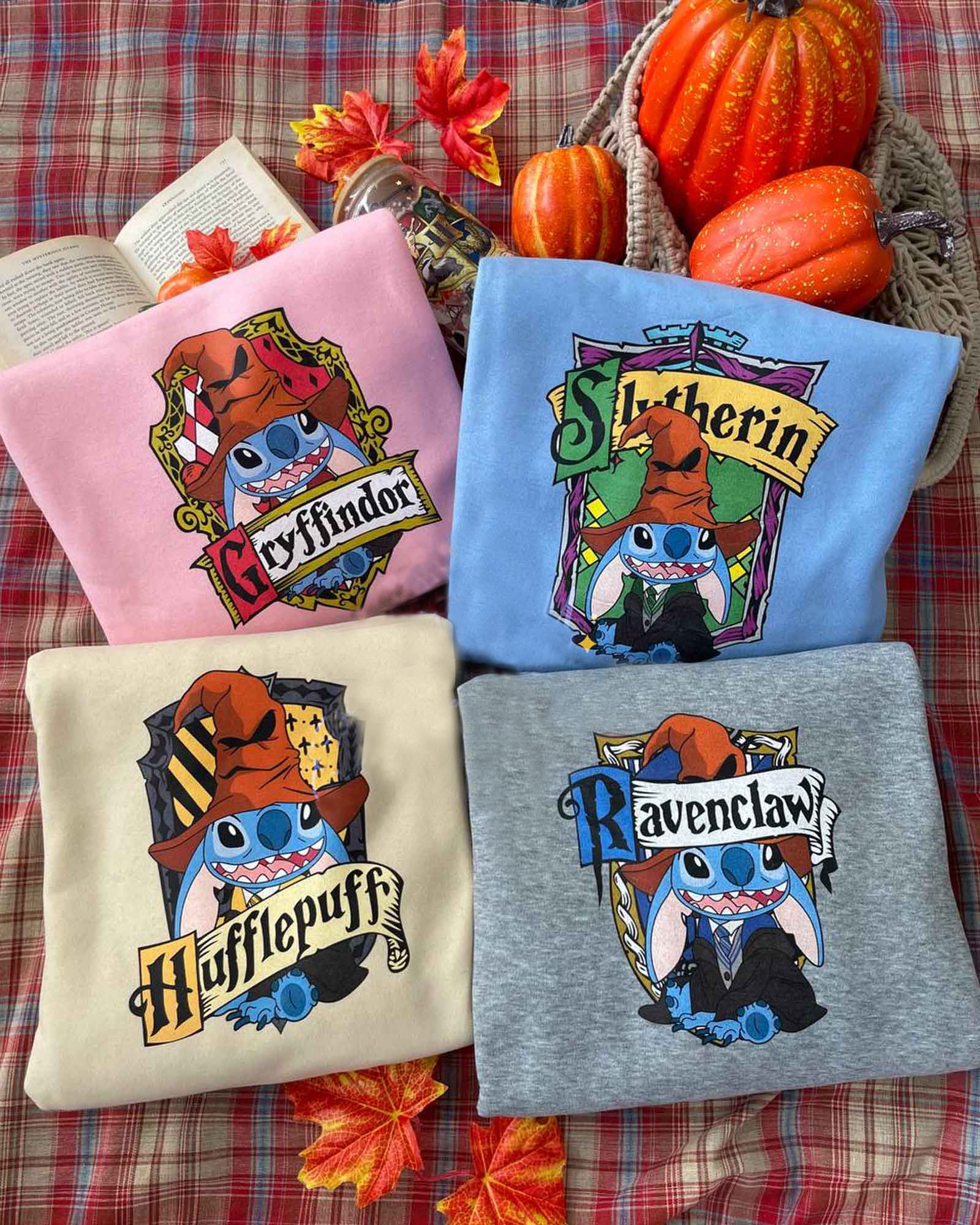 Halloween Stitch Hogwarts Harry Potter T-Shirt,Crewneck,Hoodie For Gift,H-C-118