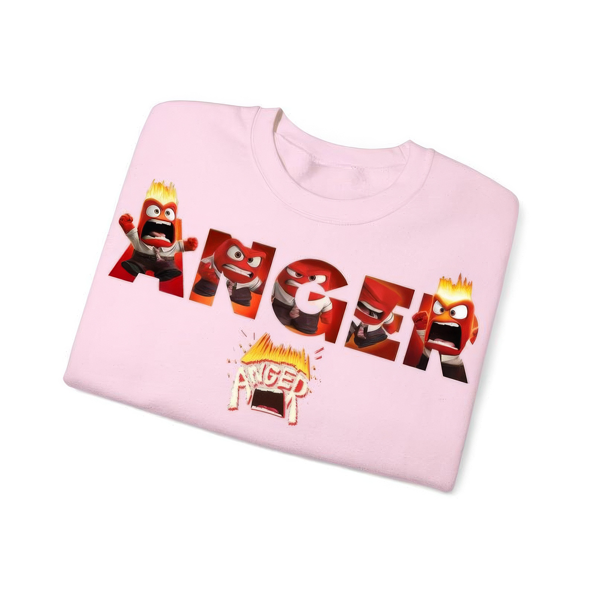 Anger Inside Out Characters Mental Health Emotional Support T-Shirt,Crewneck,Hoodie,TS-C-602