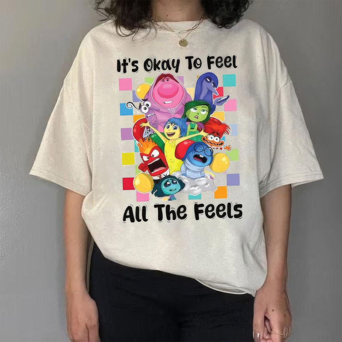 It's Okay To Feel All The Feels Mental Health Awareness Emotions T-Shirt,Crewneck,Hoodie,TS-C-609