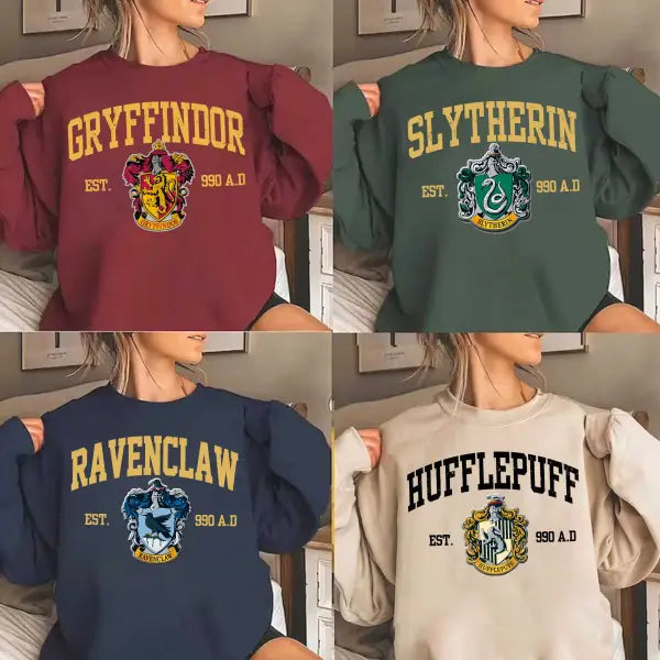 Hogwarts Harry Potter Four Houses T-Shirt,Crewneck,Hoodie,Gift For All,H-C-147