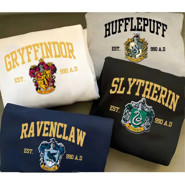 Hogwarts Harry Potter Four Houses T-Shirt,Crewneck,Hoodie,Gift For All,H-C-147