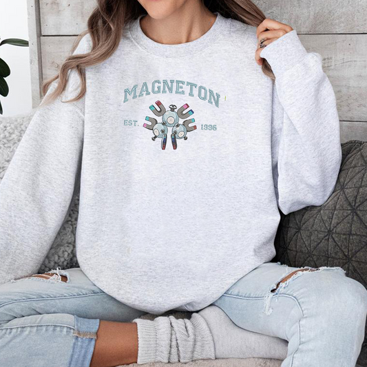 Magneton Adorable Anime-Themed Embroidered T-Shirt,Crewneck,Hoodie-Trendy Versatile and a Thoughtful Gift for Friends,H-C-999