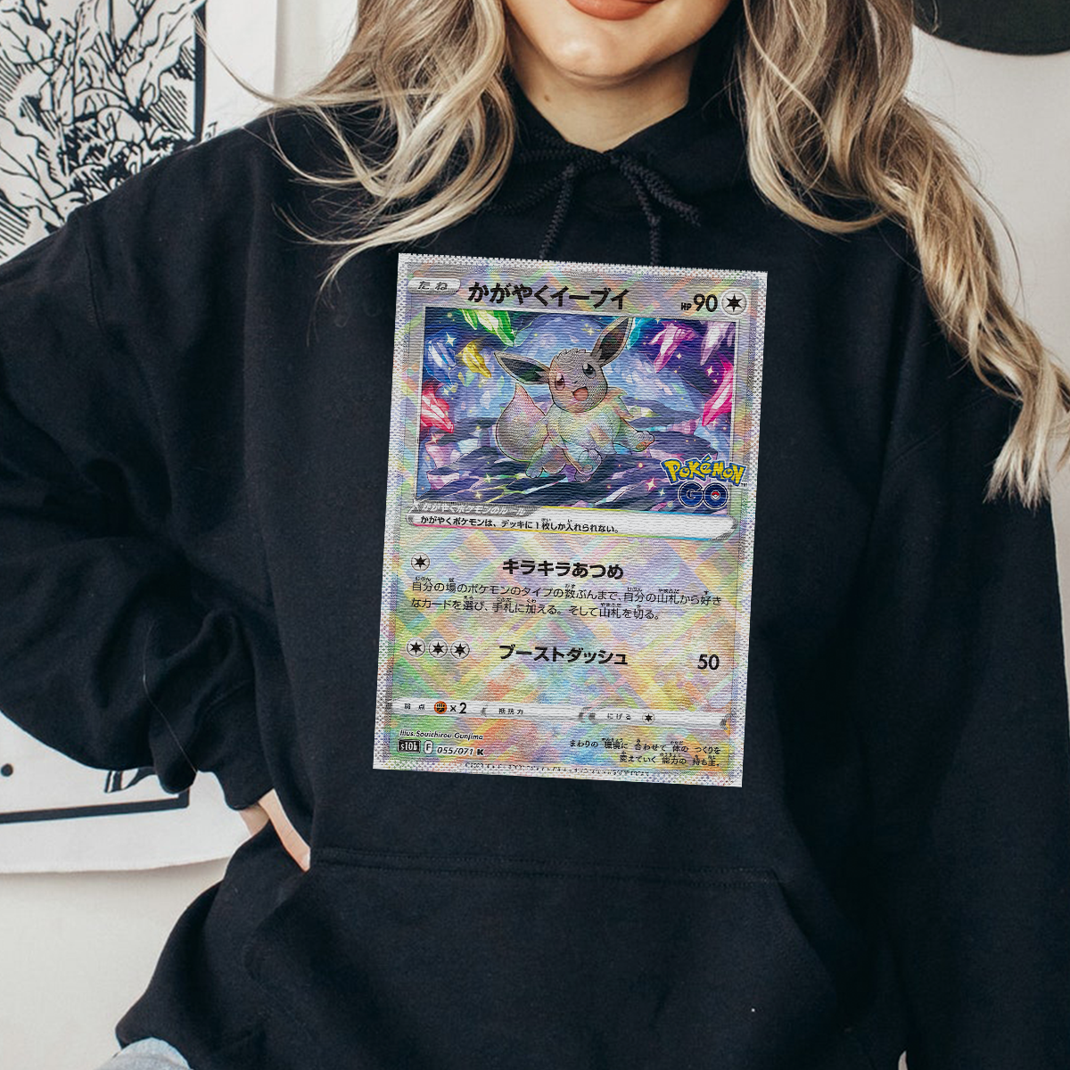 Personalized Pokémon Fabric Trading Card Y3 Patch Suture Unisex Hoodie,Perfect Gift for Fans Friends,P-H-09