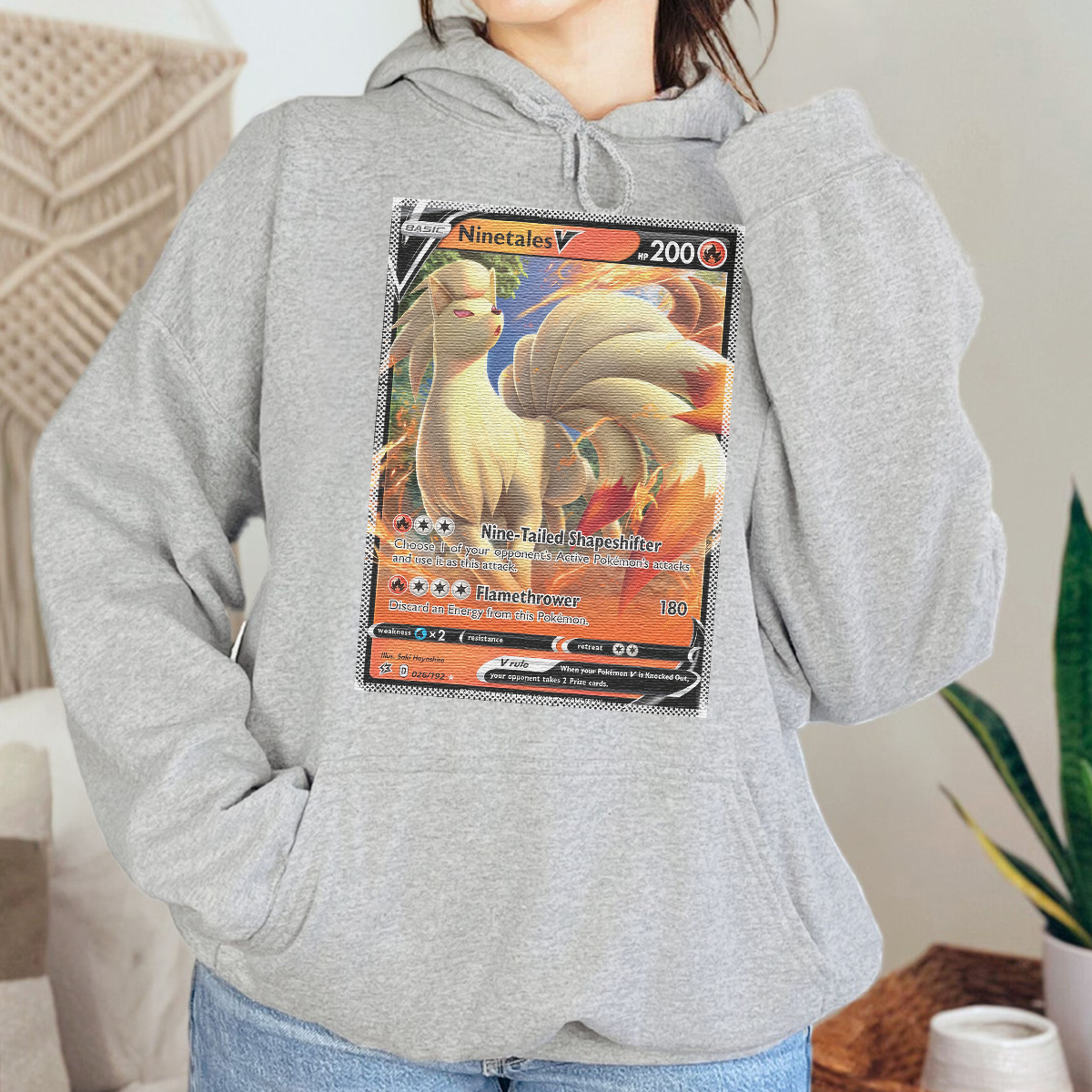 Personalized Pokémon Fabric Trading Card D3 Patch Suture Unisex Hoodie,Perfect Gift for Fans Friends,P-H-21