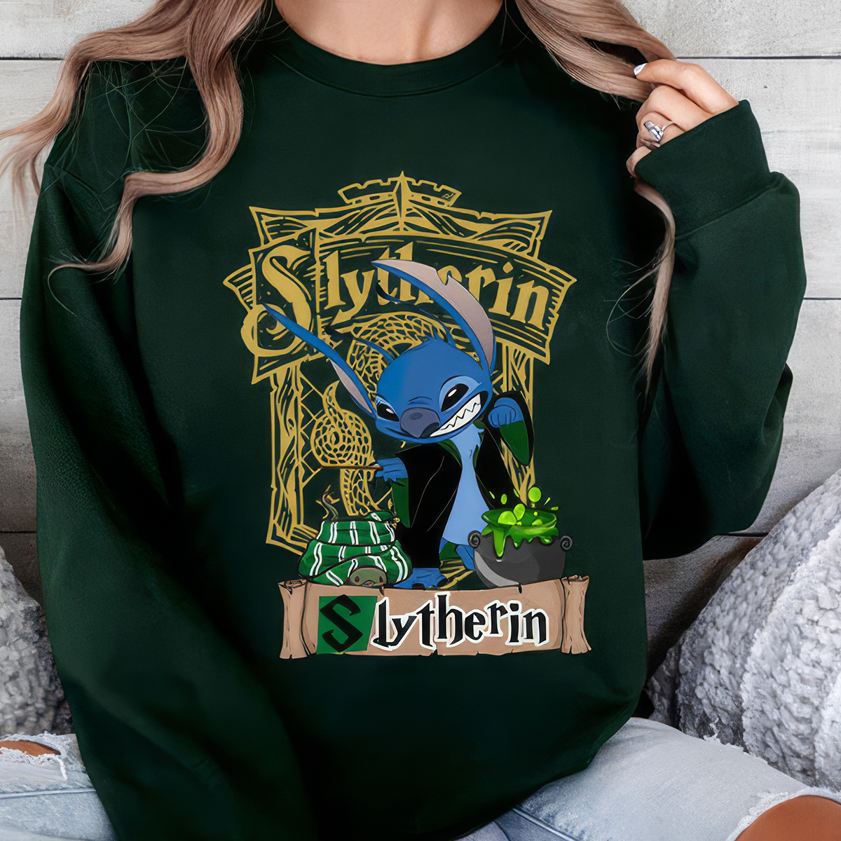 Cute Stitch Harry Potter Hogwarts T-shirt,Crewneck,Hoodie,H-C-105