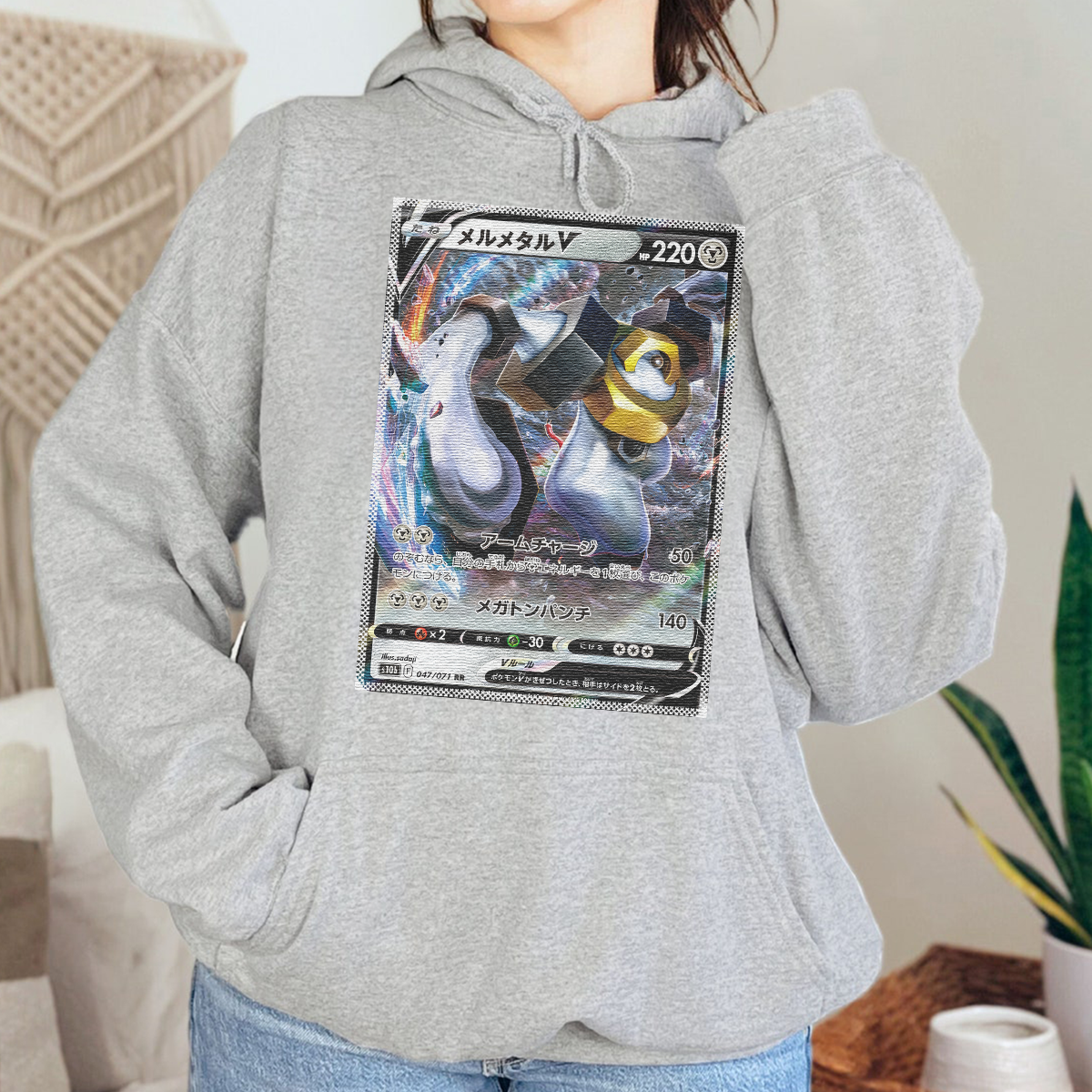 Personalized Pokémon Fabric Trading Card Y3 Patch Suture Unisex Hoodie,Perfect Gift for Fans Friends,P-H-09