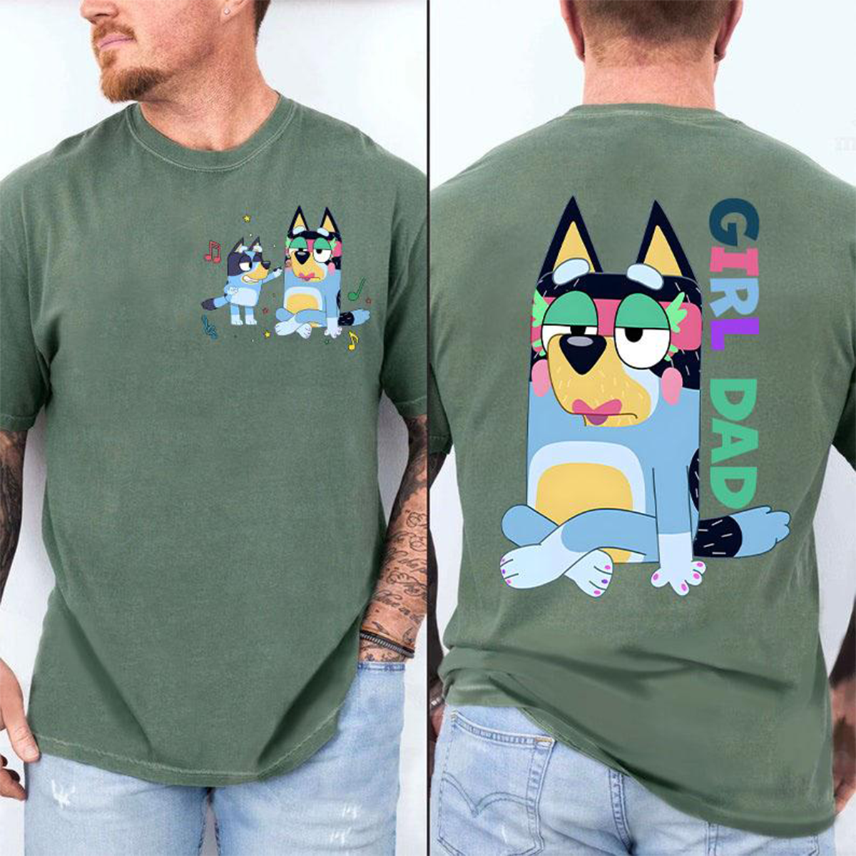 Bandit Girl Dad Shirt Blvey and Bingo T-Shirt,Crewneck,Hoodie,TS-C-526