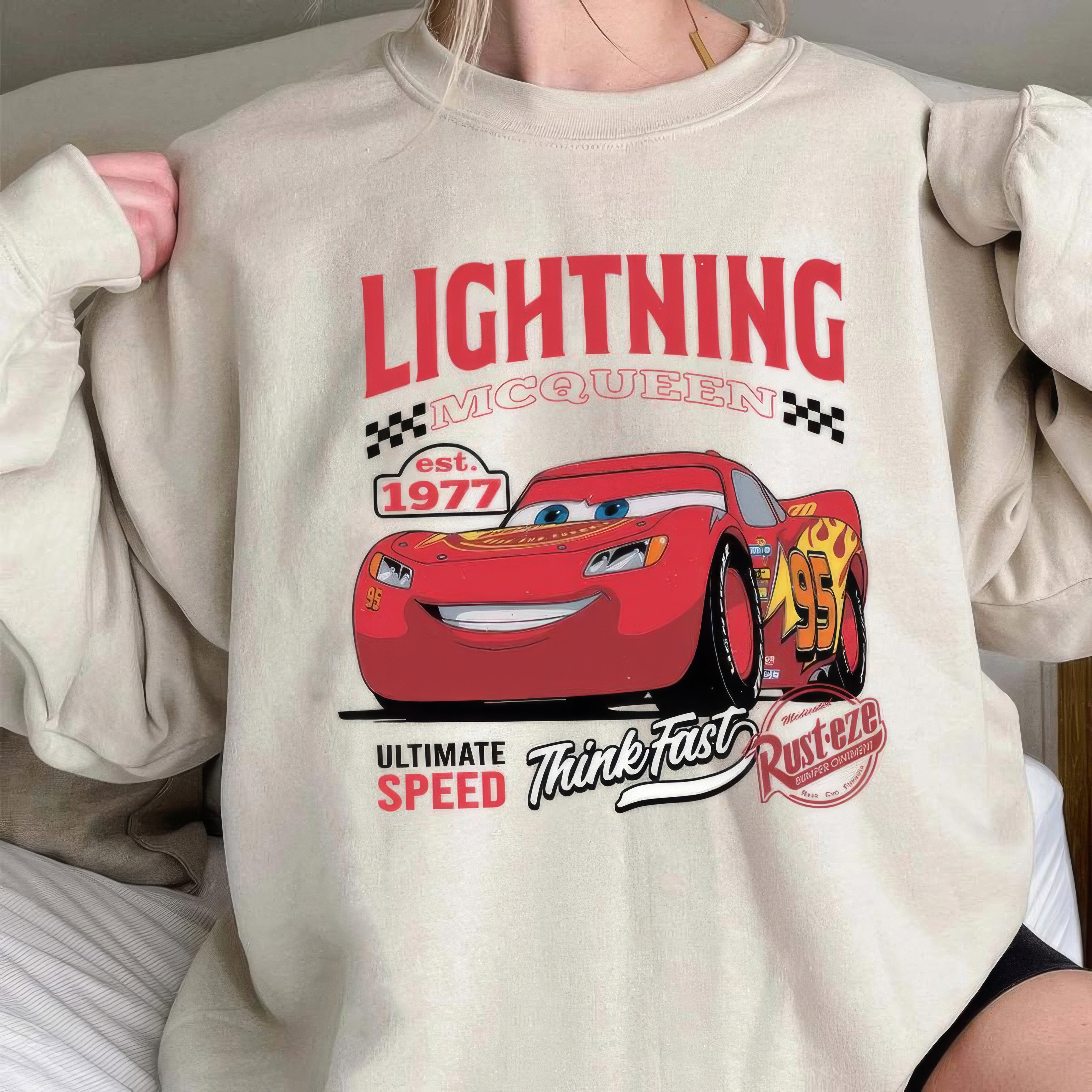 Lighting McQueen Cars Movie T-Shirt,Crewneck,Hoodie,TS-C-581