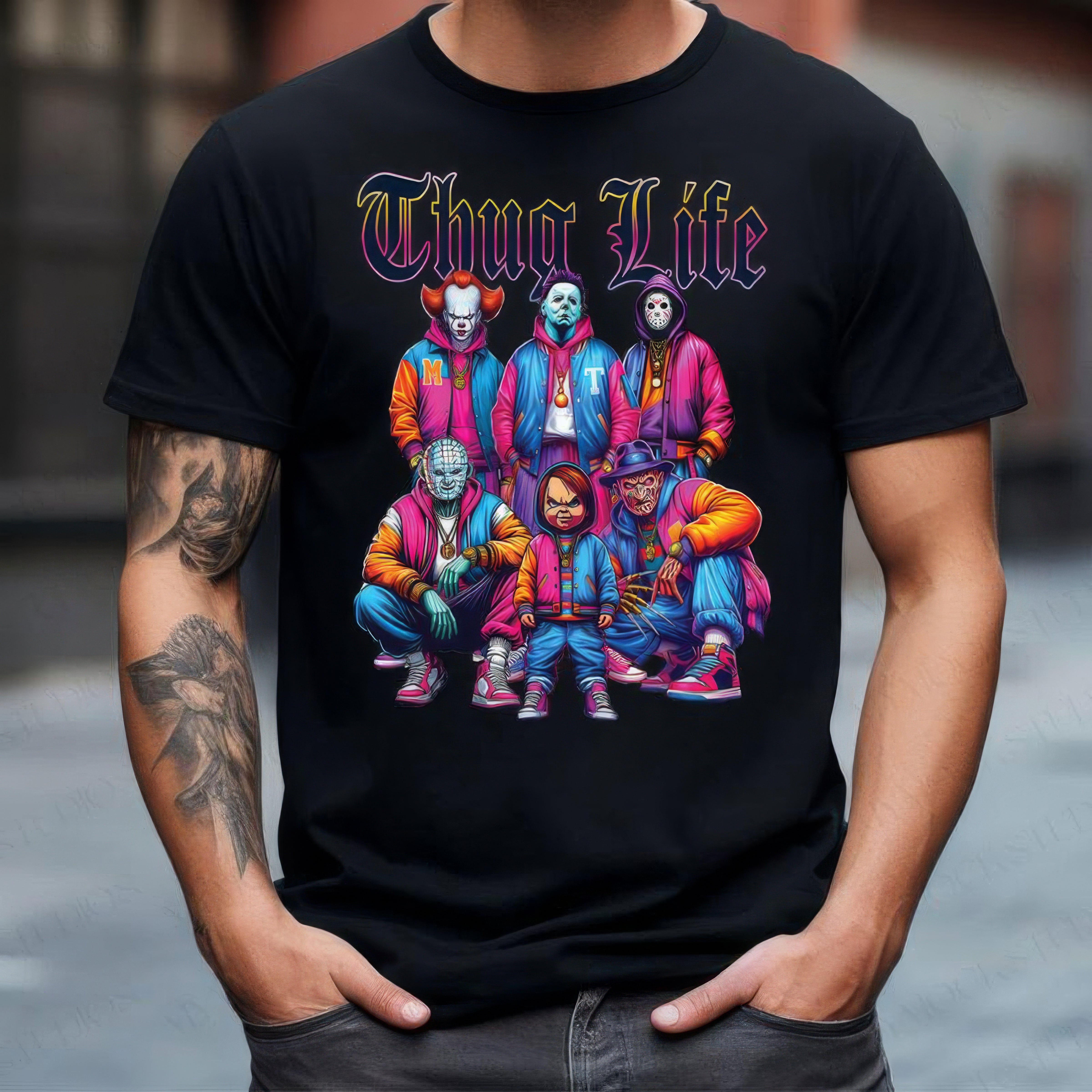 Horror Halloween Thug Life Hocus Pocus T-Shirt,Crewneck,Hoodie,TS-C-197