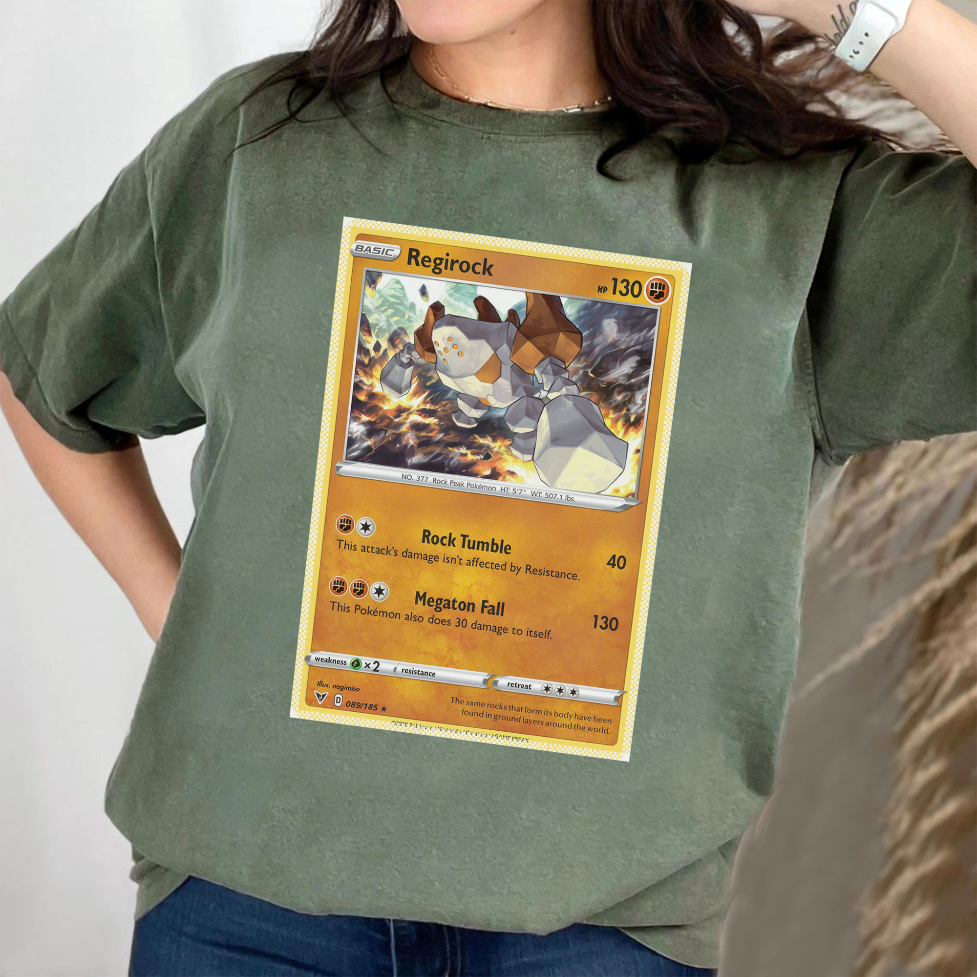 Personalized Pokémon Fabric Trading Card D1 Patch Suture Unisex T-Shirt,Perfect Gift for Fans Friends,P-T-10