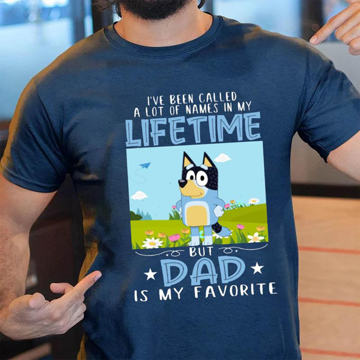 Life Time Dad Father's Day Gifts Idea Bluey T-Shirt,Crewneck,Hoodie,TS-C-551