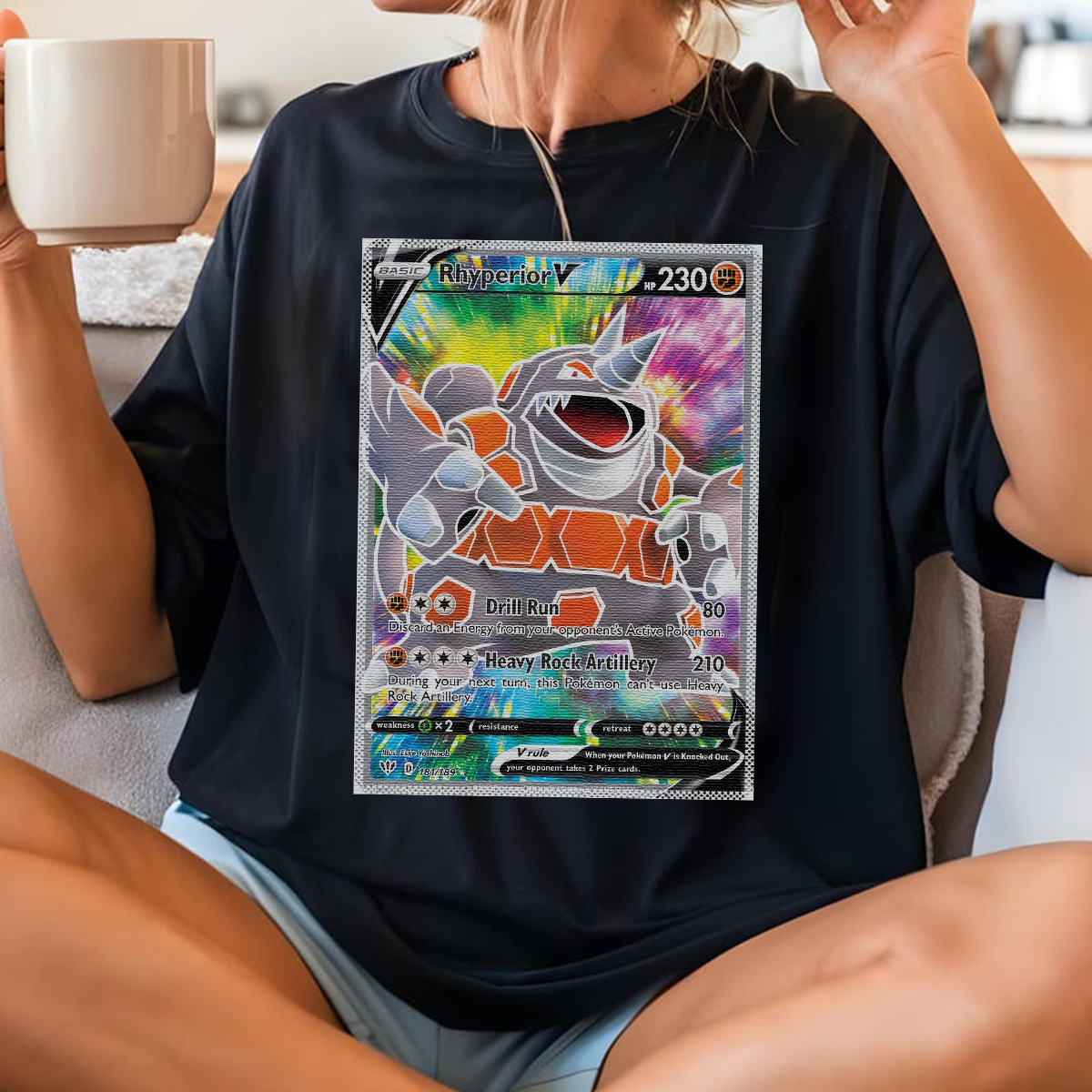 Personalized Fabric Trading Card D2 Patch Suture Unisex T-Shirt,Perfect Gift for Fans Friends,P-T-16
