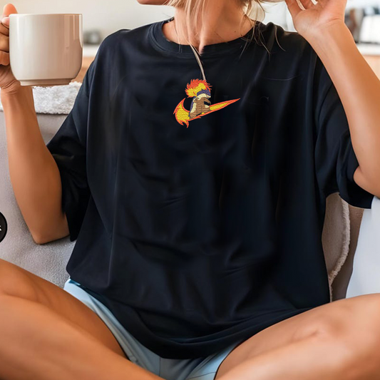 Typhlosion Adorable Anime-Themed Embroidered T-Shirt,Crewneck,Hoodie-Trendy Versatile and a Thoughtful Gift for Friends,H-C-1306