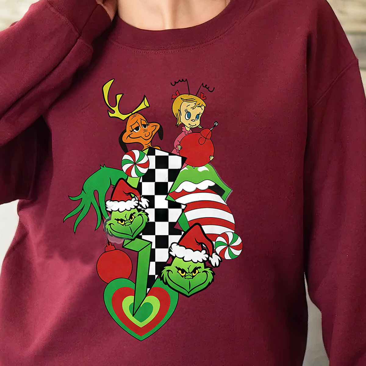 Grinch Xmas T-Shirt,Crewneck,Hoodie For Christmas Gift,TS-C-378