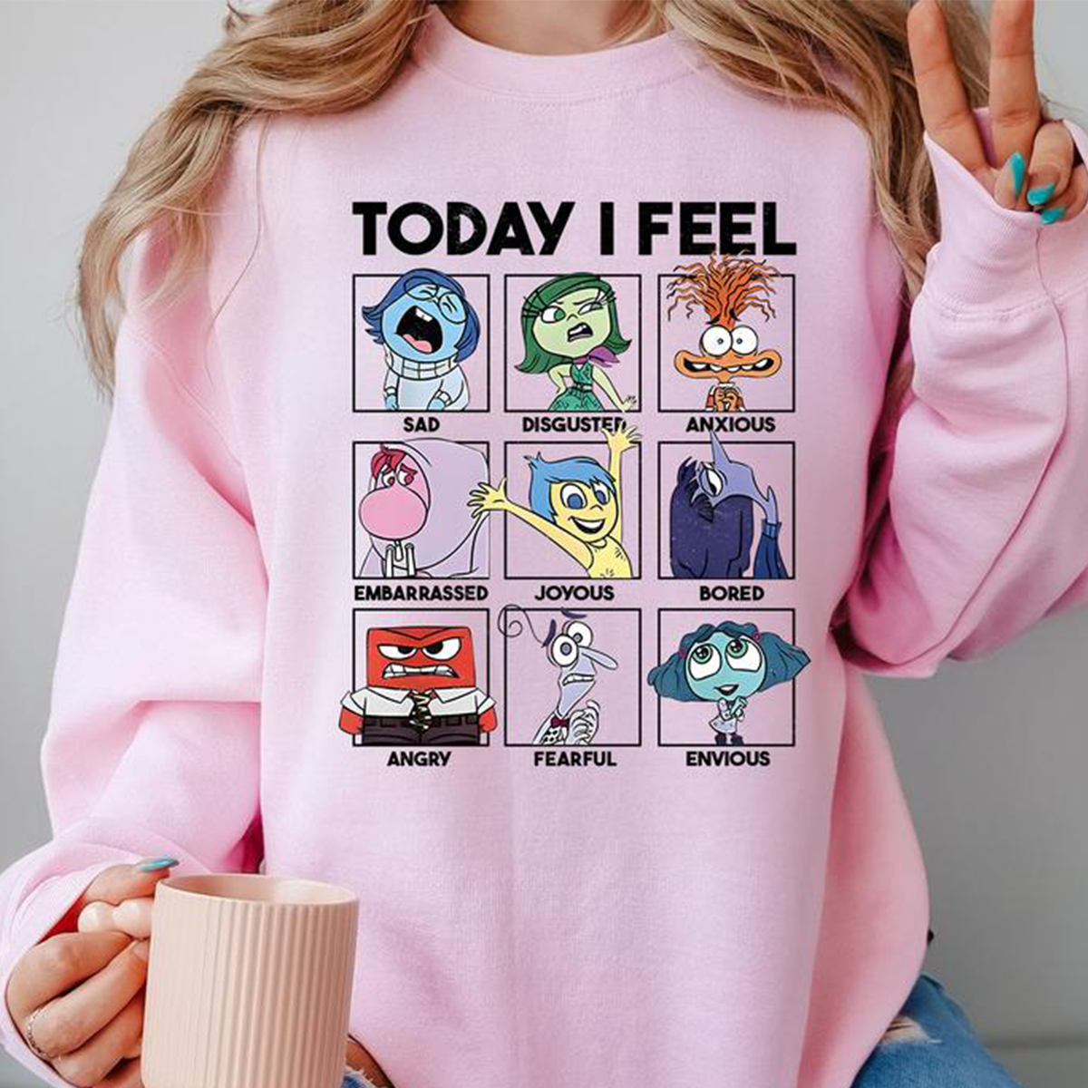 Friends It's Okay To Feel All The Feels Mental Health Emotional T-Shirt,Crewneck,Hoodie,TS-C-589